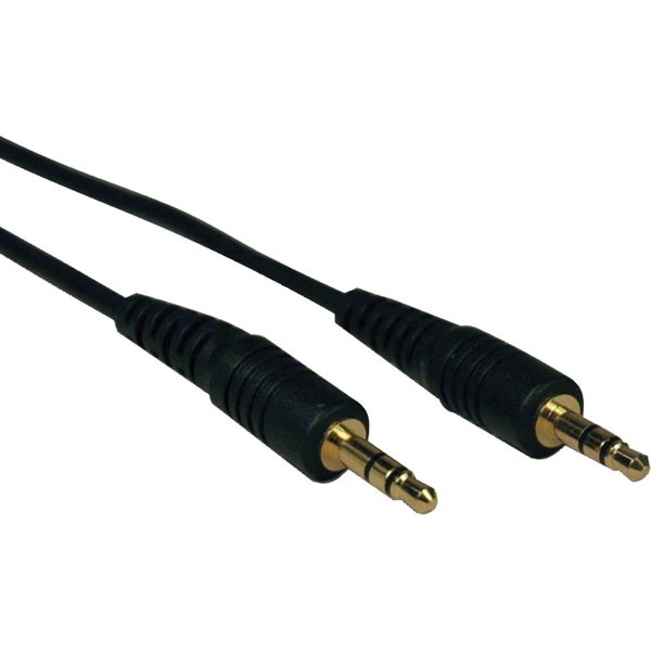 Audio Cable, Mini Stereo, 3.5mm, M/M, 10ft