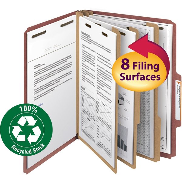 Folder, Classf, Ltr, 3 Div, Rd, PK10