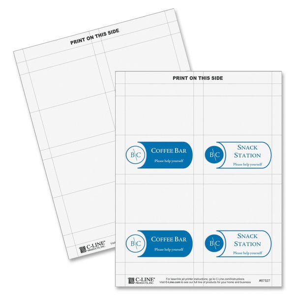 Name Tent Cardstock, White, PK160