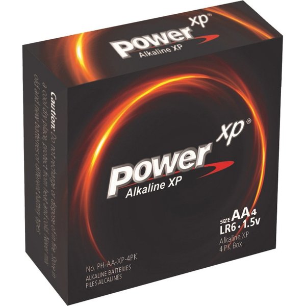 Power XP AA Alkaline Battery, 4 PK