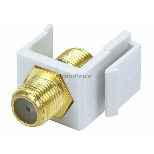 A/V Wallplate, F Type, White
