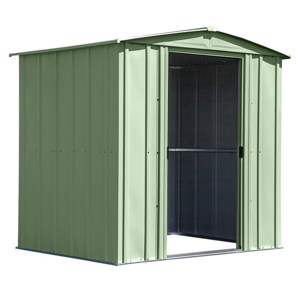 6x5 Classic Steel Storage Shed, Sage Green