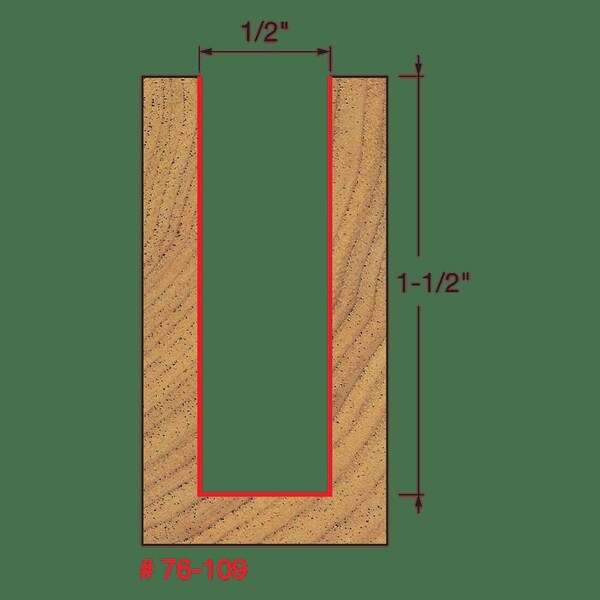 Down Spiral Bit, 1/2