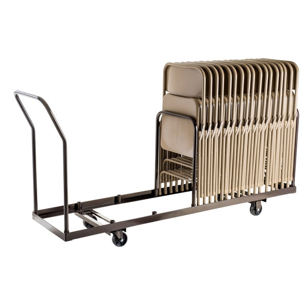 Folding Chair Dolly For Vertical Storage, 35 Chair Capacity