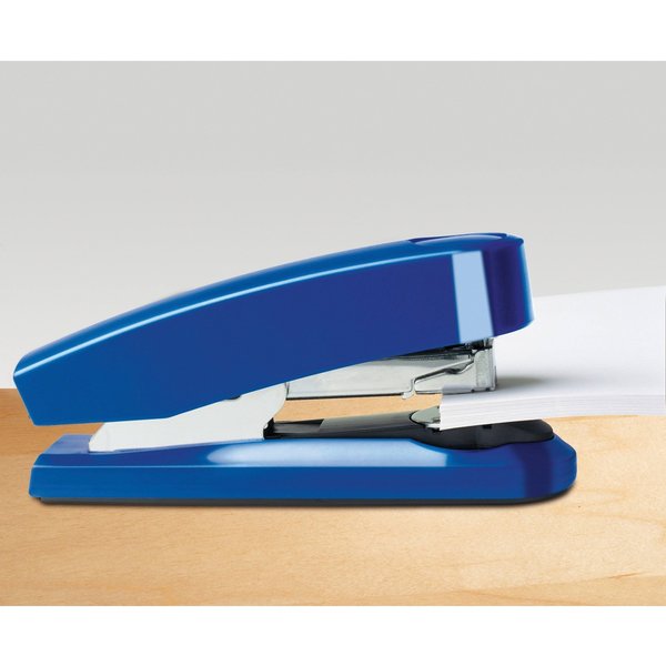 Compact Flat Clinch Stapler, B4, Blue