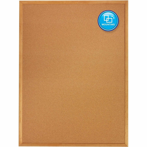 Cork Bulletin Board 4ft.x3ft., Oak Finish Frame