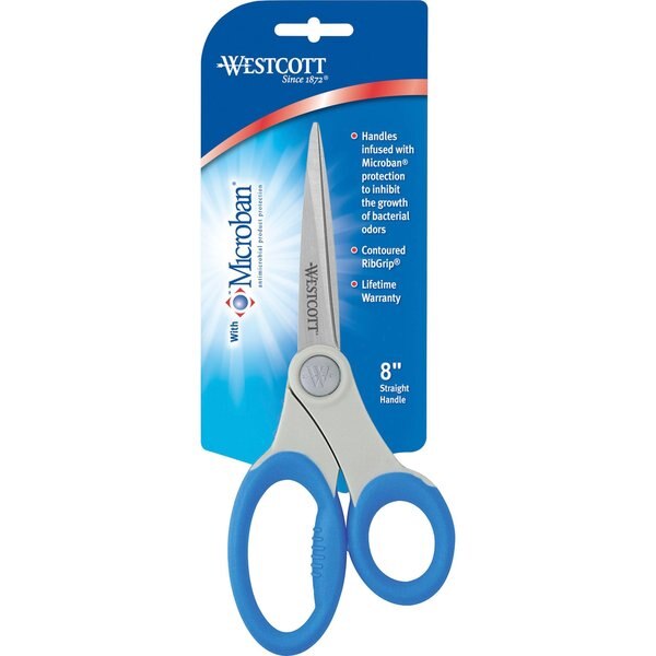 Multipurpose, Scissors, Straight, 8 In. L