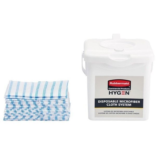 Dry Wipe, White, Microfiber, Healthcare, 60 Wipes, 12 in x 12 in