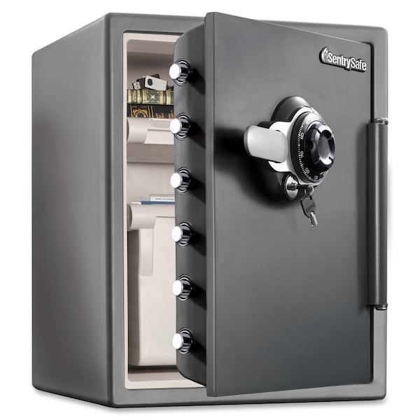 Fire Rated Security Safe, 2.05 cu ft, 125 lb, 1 hr. Fire Rating