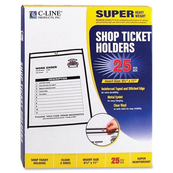 Shop Ticket Holders, Clear, 8 1/2x11