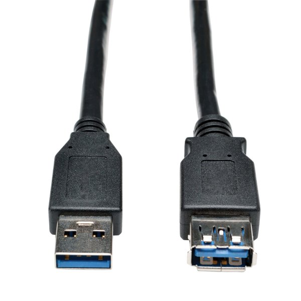 USB 3.0 Cable, SuperSpeed, AA M/F, 6ft