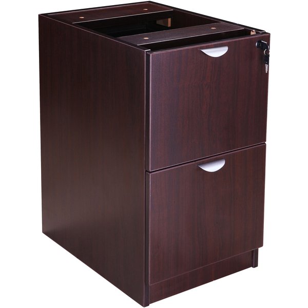 Full Pedestal File/File, Mahogany