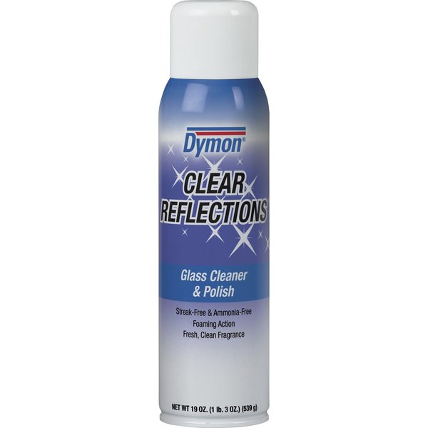 Foam Glass Cleaner, 20 oz., White, Floral, Aerosol Can