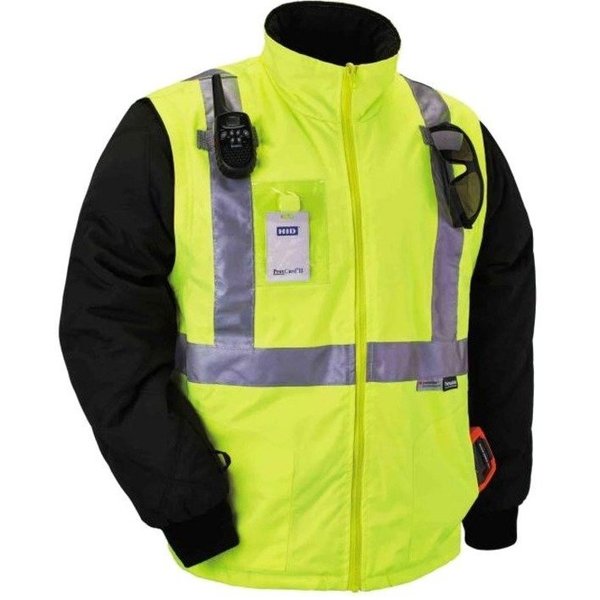 Hi Vis Thermal Jacket Kit, Lime, 2XL