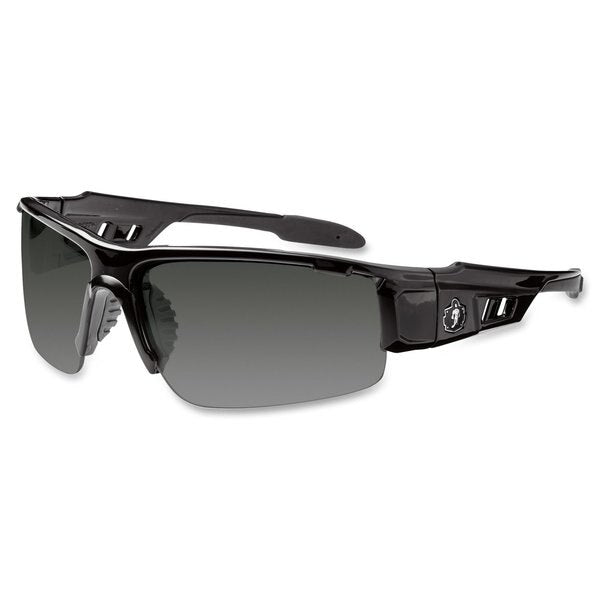 Safety Glasses, Traditional Smoke Polycarbonate Lens, Scratch-Resistant