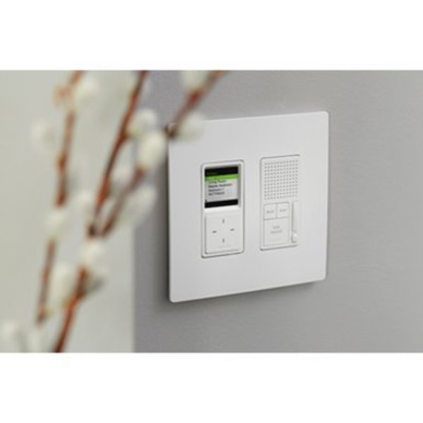 Rocker Wall Plate, Number of Gangs: 2 Plastic, Smooth Finish, White