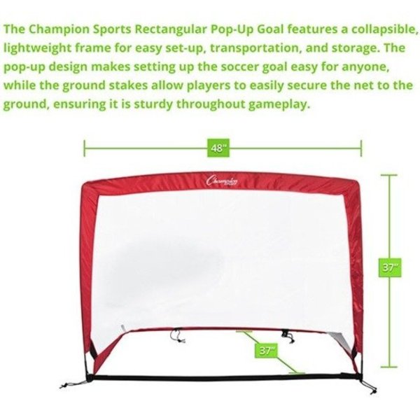 Rectangular Pop-Up Goal, 48Wx37Hx37