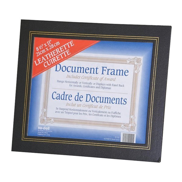 Leatherette Frame 8.5x11 Black, PK2