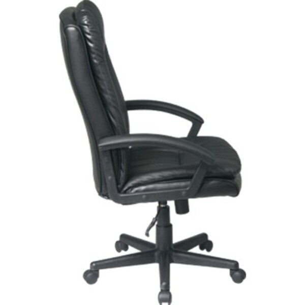 Leather Executive Chair, 17-1/2