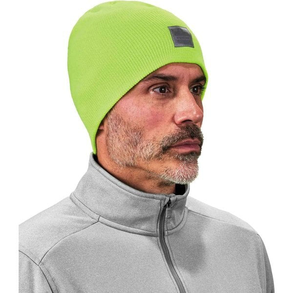Knit Beanie, Over the Head, Universal, Lime