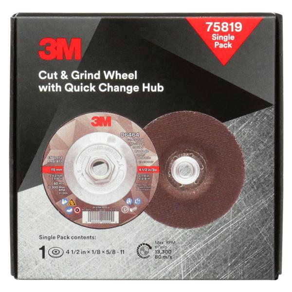Cut and Grind Wheel, 4 1/2 in dia