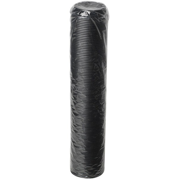 Lid for 12 to 20 oz. Hot Cup, Dome, Sip Through, Black, Pk1000