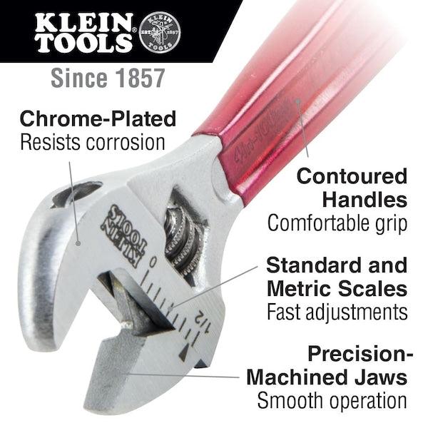Adjustable Wrench Extra Capacity, 6-1/2-Inch
