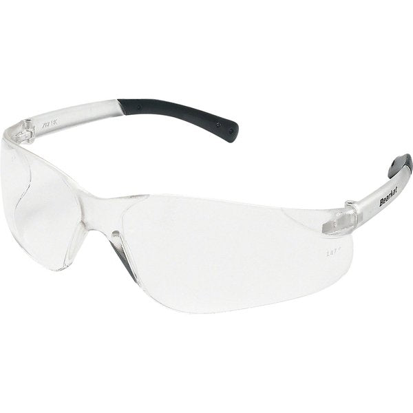 BearKat Safety Glasses, BK1 Series, UV-AF Anti-Scratch Coating, Wraparound, Frameless, Clear Lens