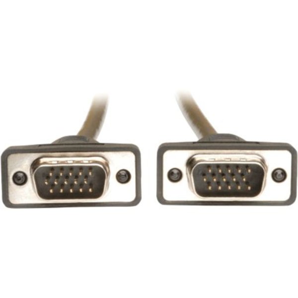 Coax Cable, VGA, HD15, Low Profile, RGB, 3ft