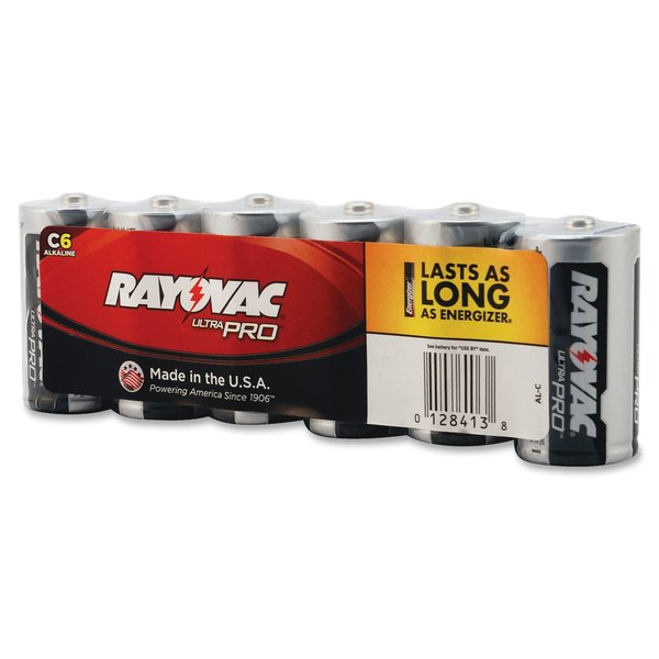 UltraPro C Alkaline Battery, 1.5V DC, 6 Pack