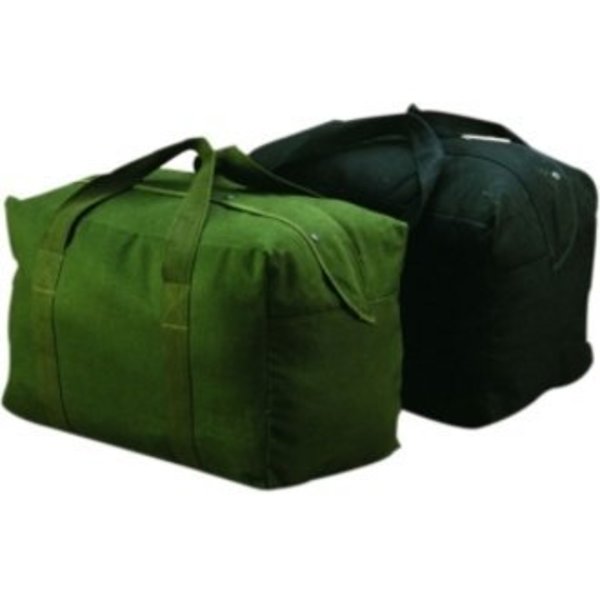 Parachute Bag, Canvas, Cotton (Web Handle), Black, 15