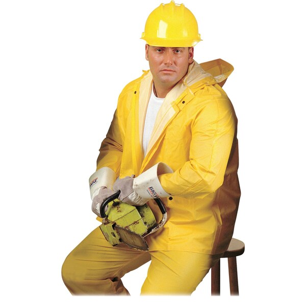 Classic .35Mm PVC Poly Suit 3 Pc Ye, XL