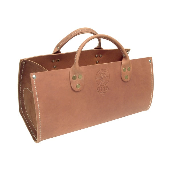 Tool Tote, Extra Heavy Leather, 1 Pockets, Brown, 7