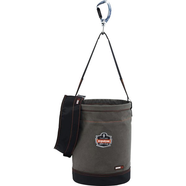 Bucket, Canvas, 1 Pockets, Gray, 17