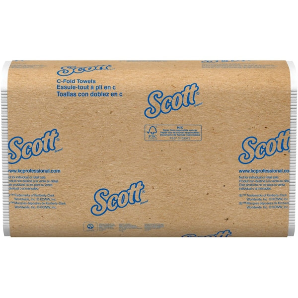 Essential C-Fold Paper Towels, 1, 200, White, 12 PK