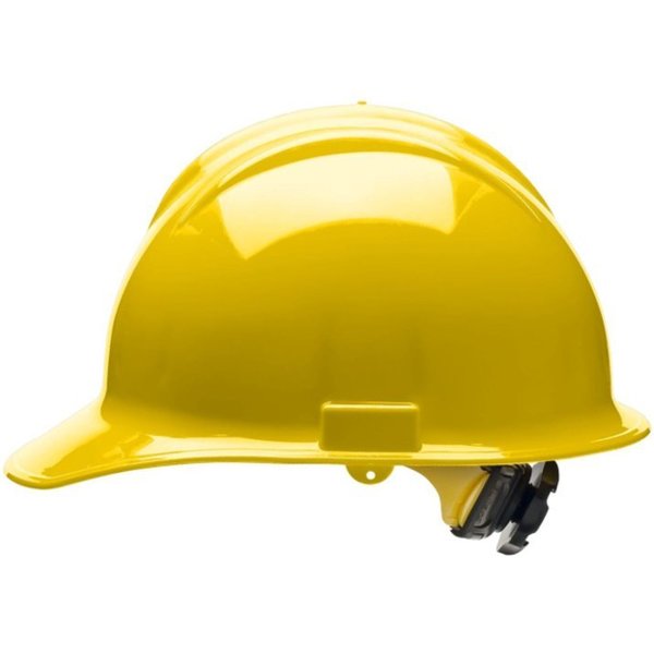Front Brim Hard Hat, Type 1, Class C, Ratchet (6-Point), Yellow