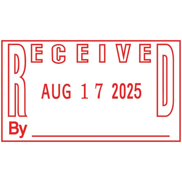 Self-Inking Received and Date Stamp