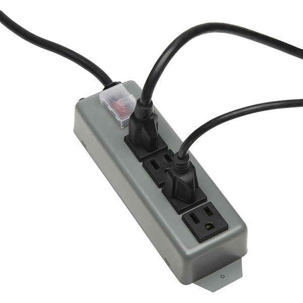 Power Strip, 4 out, industrial, 6ft cord