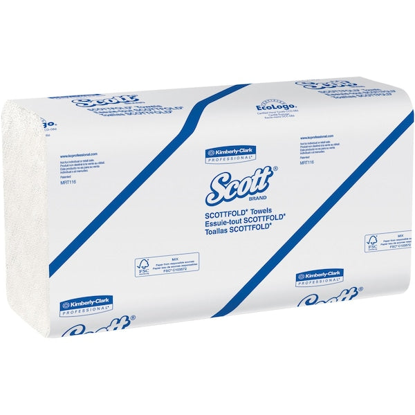 Scott Essential Scottfold Multifold Paper Towels, 1, 175, White, 25 PK