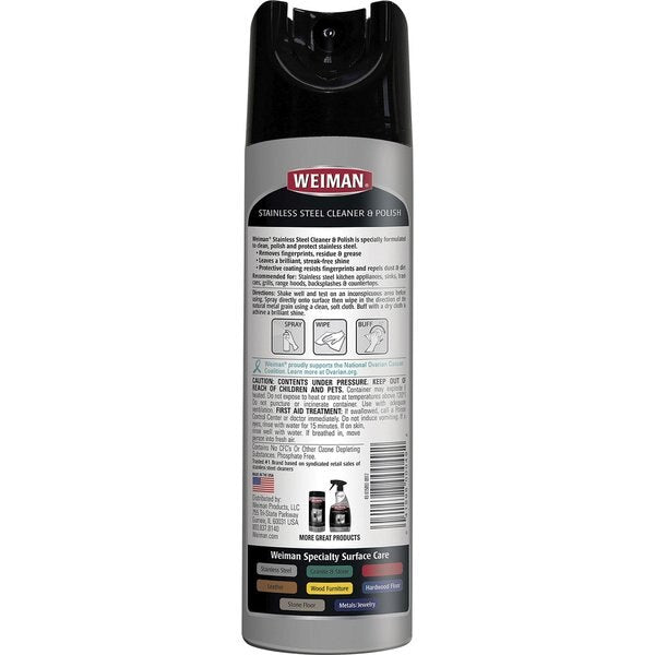 Cleaner, Aerosol, 17 oz., For Use On SS