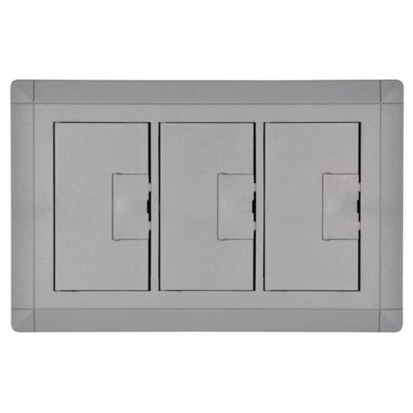 Rectangular Floor Box Cover 3-Gang Slate