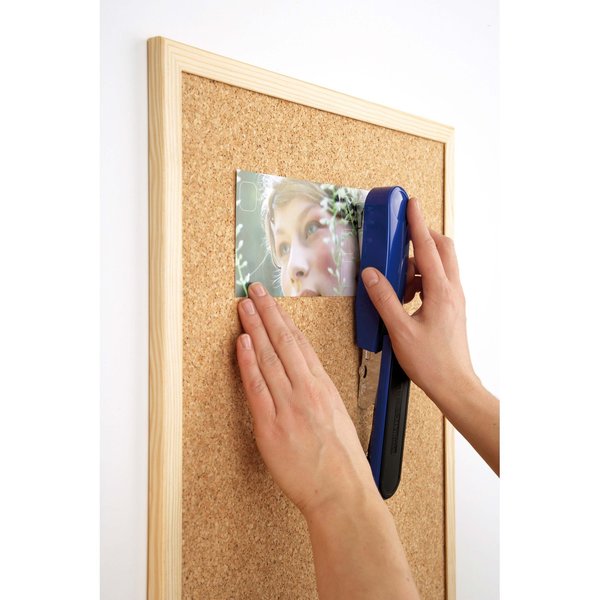 Compact Flat Clinch Stapler, B4, Blue