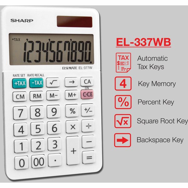Pocket Calculator, LCD, 10 Display Digits