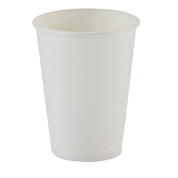 Disposable Hot cup 12 oz. White, Paper, Pk1000