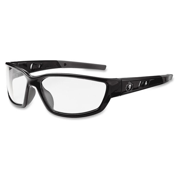 Safety Glasses, Traditional Clear PC Decenter Lens, Scratch-Resistant