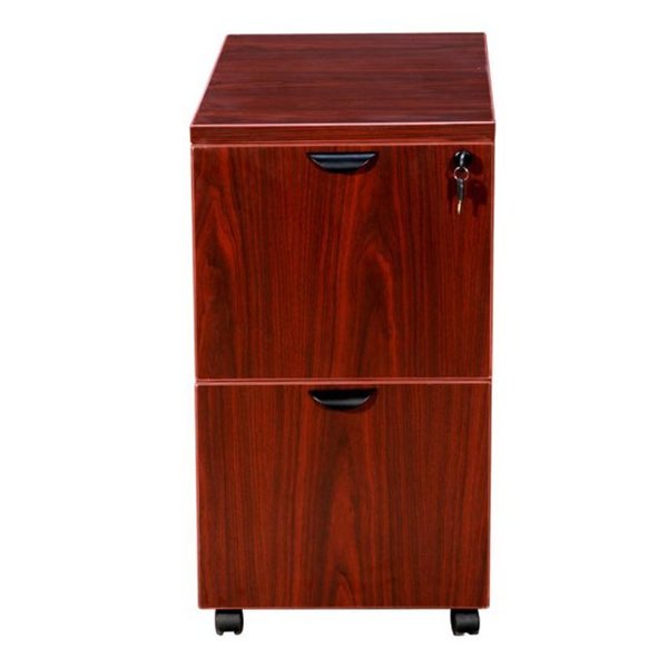 Mobile Pedestal, File/File Mahogany, 16