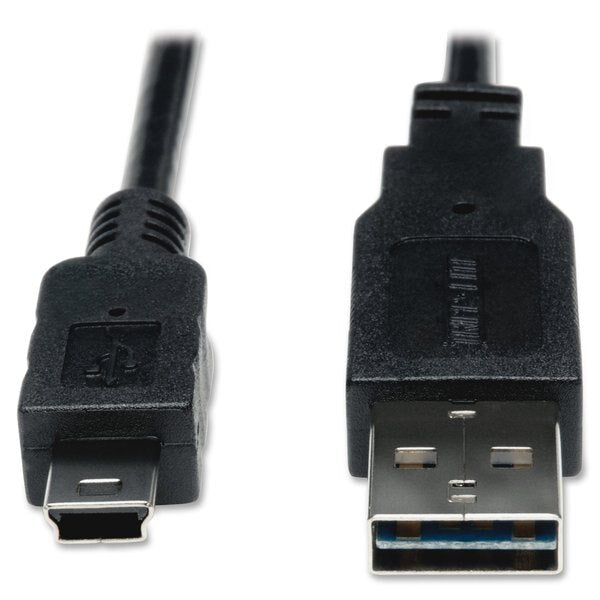 Reversible USB Cable, Black, 6 ft.
