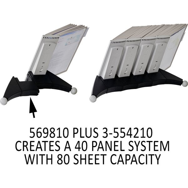 Extension Desk Ref Sys, 10 Pnls, Gray