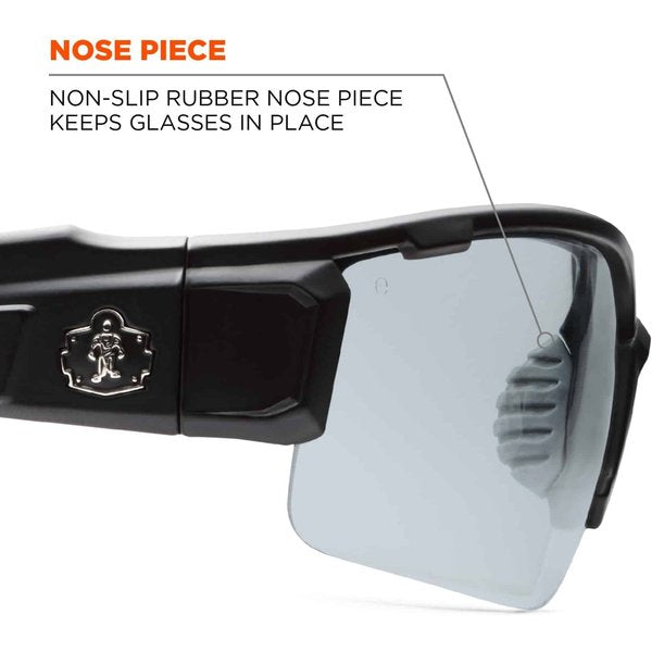 Safety Glasses, Traditional I/O PC Decenter Lens, Scratch-Resistant