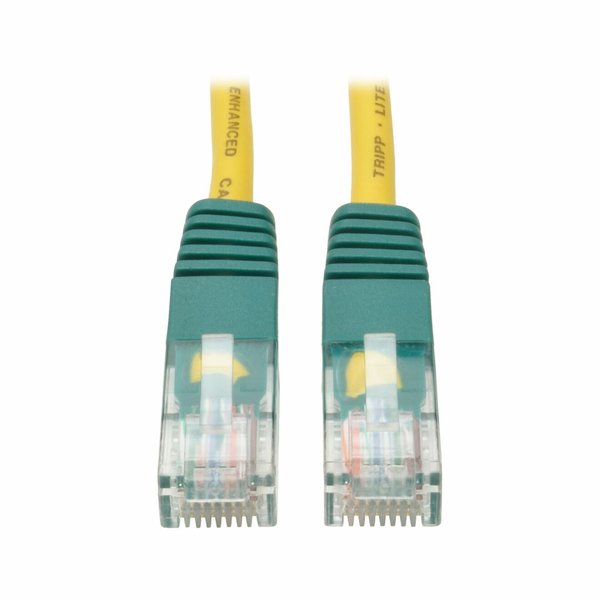 Cat5e Cable, Cross-over, Yellow, 25ft